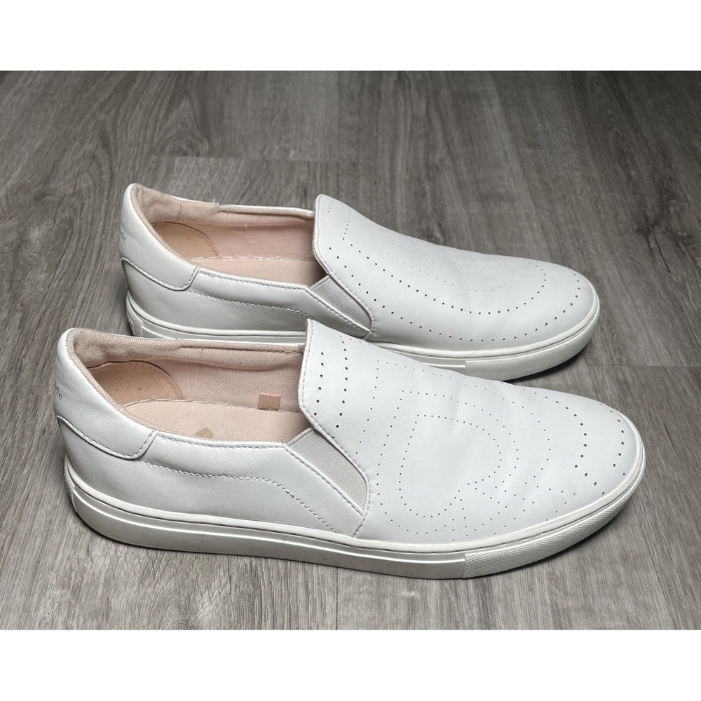 Kate Spade White Leather Azores Slip On Sneakers Size 9